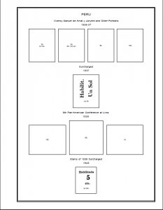 PRINTED PERU 1857-2010 STAMP ALBUM PAGES (277 pages)