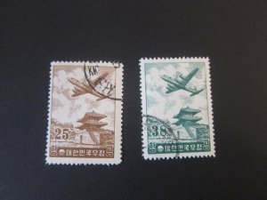 Korea 1954 Sc C12,14 FU