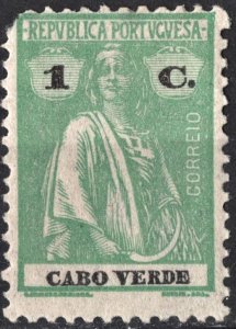 Cape Verde SC#146 1c Ceres (1914) MHR