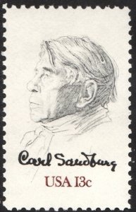 SC#1731 13¢ Carl Sandburg Single (1978) MNH