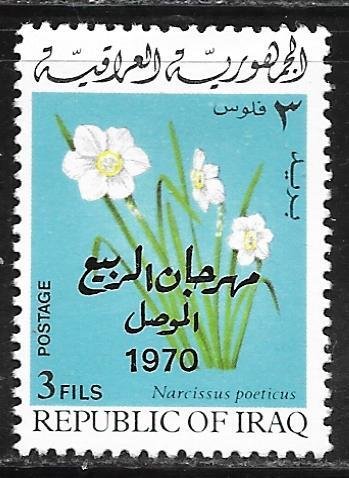 Iraq 539: 3f Daffodil (Narcissus poeticus), MH, F-VF