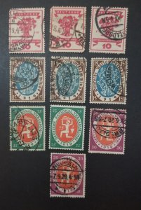 GERMANY Scott 105 106 107 108 Used Unused MH Stamp Lot T78