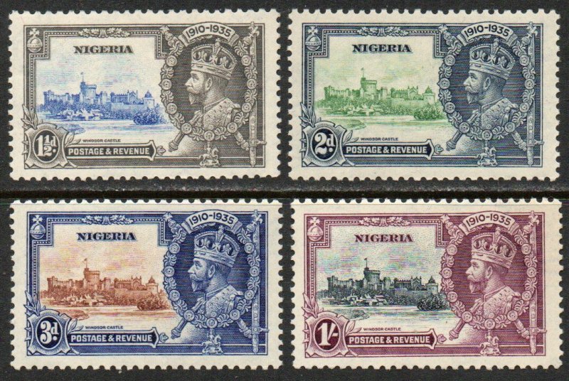 Nigeria Sc #34-37 Mint Hinged