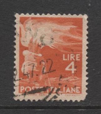 Italy - Scott 471A - Definitive -1945 -VFU - Single 4.l Stamp