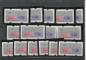 ISRAEL  COMPUTER LABELS (24-08 #180)