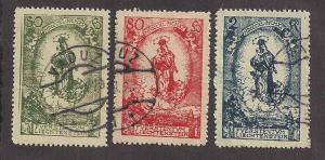 LIECHTENSTEIN SC# 47-9 F-VF U 1920