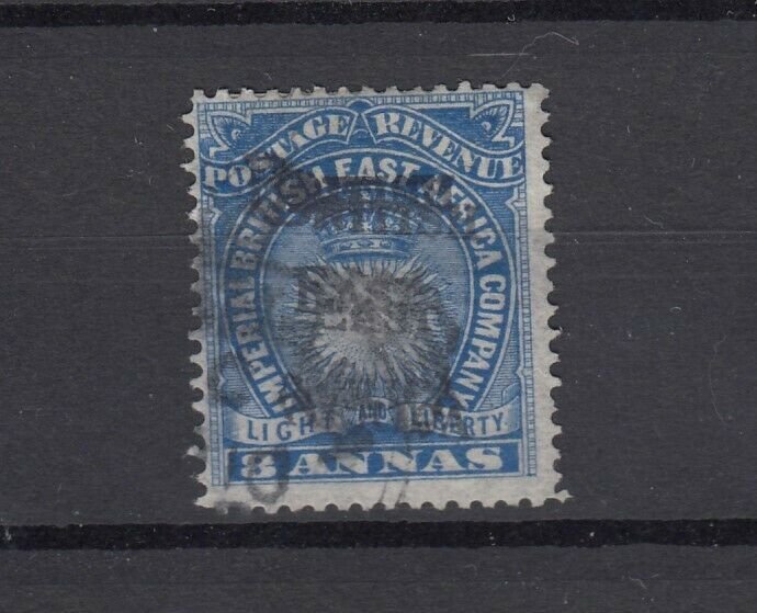 British East Africa 1895 8a Double O/P SG42a Fine Used  JK6958