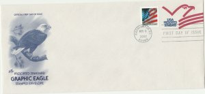 Scott# U650, logo D US envelope 1 wag FDC,Art Craft