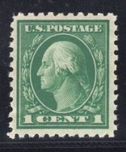 MOMEN: US STAMPS #424 1c P10 MINT OG H LOT #78492-1