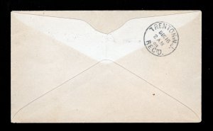 1898 - BARRY MACHINE CANCEL ON 1 CENT FRANKLIN COVER PHILADELPHIA PA