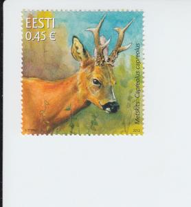 2012 Estonia Roe Deer (Scott 694) MNH