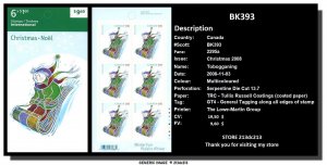CANADA # BK393 - MNH - Tobogganing (2008) 6 x $1.60