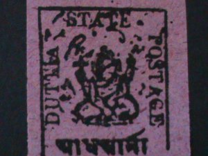 ​INDIA-DUTTIA STATES-1893 SC#5 ELEPHANT HEADED GOD POSTAGE STAMP- IMPERF MNH