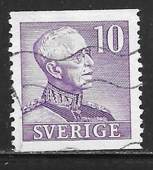 Sweden 302: 10o Gustaf V, used, F-VF