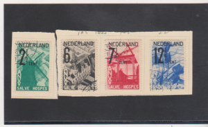 Netherlands # B54-B57 used 1932 National Tourist Association Cat. $41.00