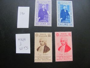 ITALY 1934 MNH 2 SETS  XF  (190)