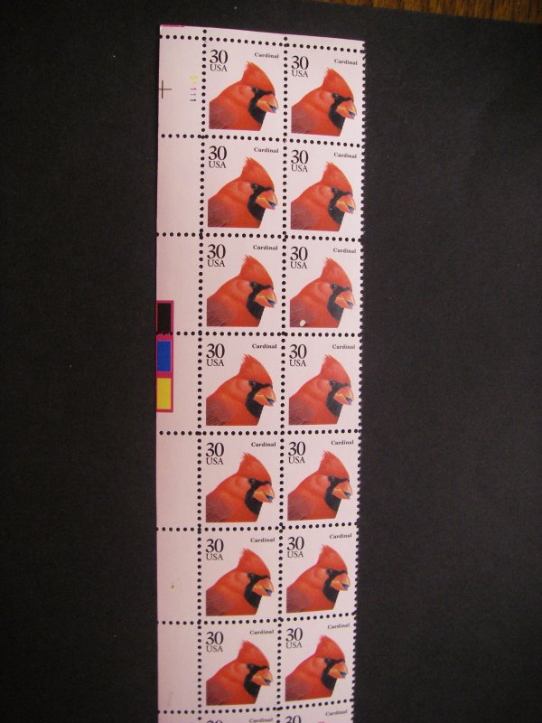 Scott 2480, 30c Cardinal, PB20 #S111 UL, MNH Flora & Fauna Beauty