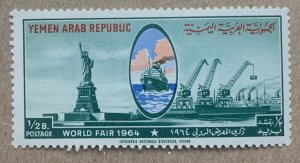 Yemen 1964 0.5B World's Fair / Liberty, MNH. Scott 195B,  CV $0.30.  Mi 354