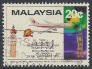 Malaysia     SC# 408  Used    Airline Aircraft    see details & scans 