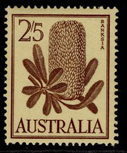 AUSTRALIA QEII SG325, 2s 5d brown/yellow, LH MINT.