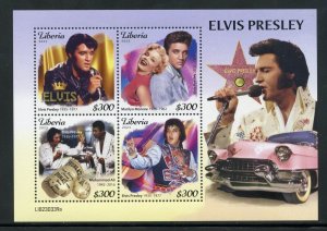 LIBERIA 2023 ELVIS PRESLEY SHEET MINT NH