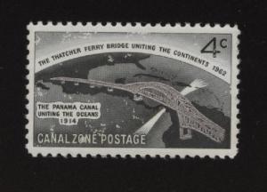 Canal Zone  Sc # 157  4cThatcher Ferry Bridge  MNH  SCV  $ 035