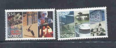 Norway Sc 1334-5 2002 City anniv  stamp set mint NH