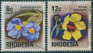 Rhodesia 1974 SG494-498 Flowers (2) FU