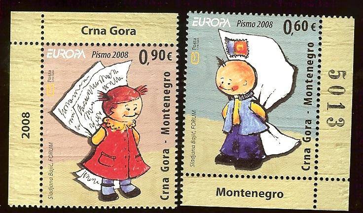 Montenegro 183-4 Europa Cept 2008 MNH