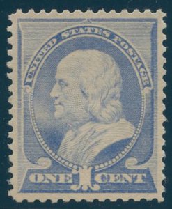 US Scott #212 Mint, VF/XF, Light Hinge