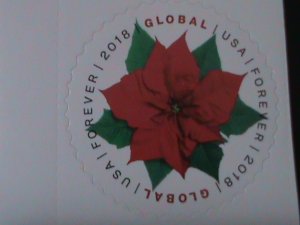​UNITED STATES-GROBLE FOR EVER-LOVELY CHRISTMAS FLOWER PLATE STAMP MNH-VF