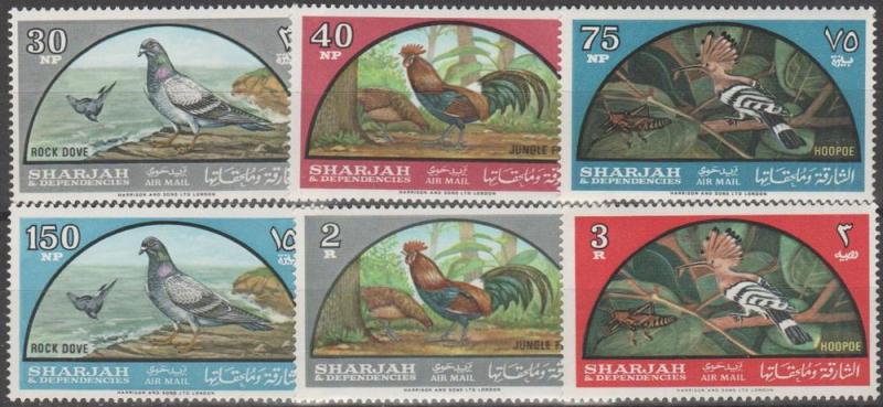 Sharjah #C28-33 MNH F-VF CV $14.85 (SU1216)