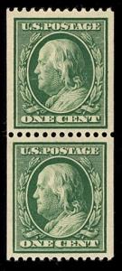 Scott #348 Pair, Mint, OG, NH, 2007 PSE  Graded XF 90