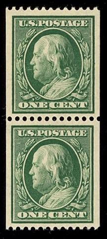 Scott #348 Pair, Mint, OG, NH, 2007 PSE  Graded XF 90