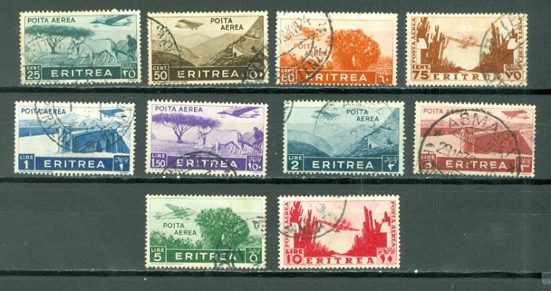 ERITREA AIR#C7-16...SET...USED NO THINS...$87.40