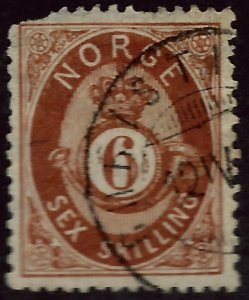 Norway #20 Used F-VF perf faults top row SCV$90...Chance to buy a Bargain!