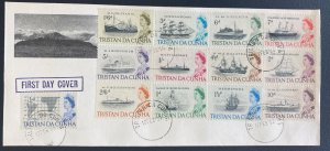 1965 Tristan Da Cunha First Day Cover FDC Navigation Stamps complete Set