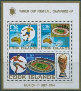 Cook Islands 1974 SG491 World Cup Football MS MLH