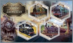 Stamps.Transport. Trains. Locomotives 2022 year 1+1 sheets perf Mali
