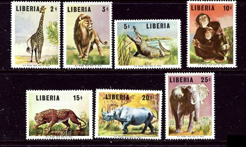 Liberia 451-57 MNH 1966 Animals    (ap5409)