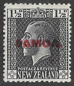 Samoa # 128  George V - 1½d.  Overprint  1917 (1) VLH Unused