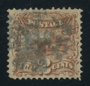 USA 113 - 2 cent Pony & Rider - XF app Used - crease