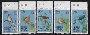 Virgin Islands 1985 Native Birds set Sc# 490-508 NH