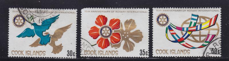 Cook Islands 547-549 Rotary Anniversary 1980