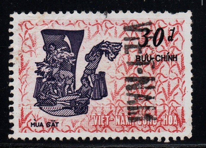 Viet Nam stamp with overprint not catalogued for study