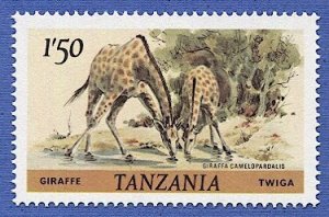 TANZANIA 1980 Sc 168  1.50sh MNH VF Giraffe