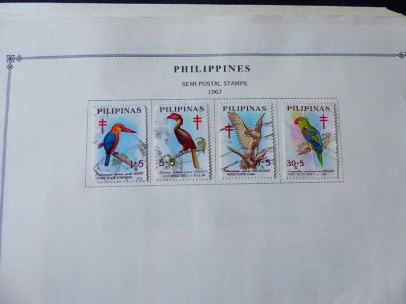 Philippines 1960-1973 Stamp Collection on Scott International Album Pages