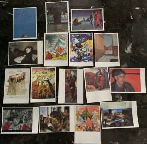 16 East Germany DDR Art Exhibit Postal Stationery Postcard Cover Collection Lot