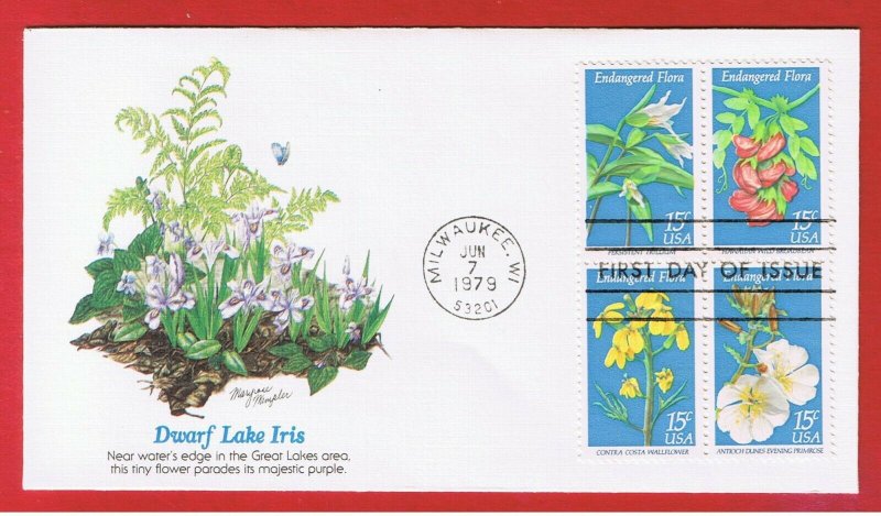 #1783-1786 FDC  Endangered  Flora