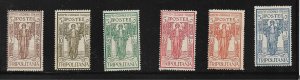 1926 Tripolitania B7-12  Peace Substituting Sword for Spade MH C/S of 6